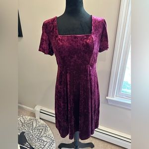 Fancy velvet-like dress for winter or holidays